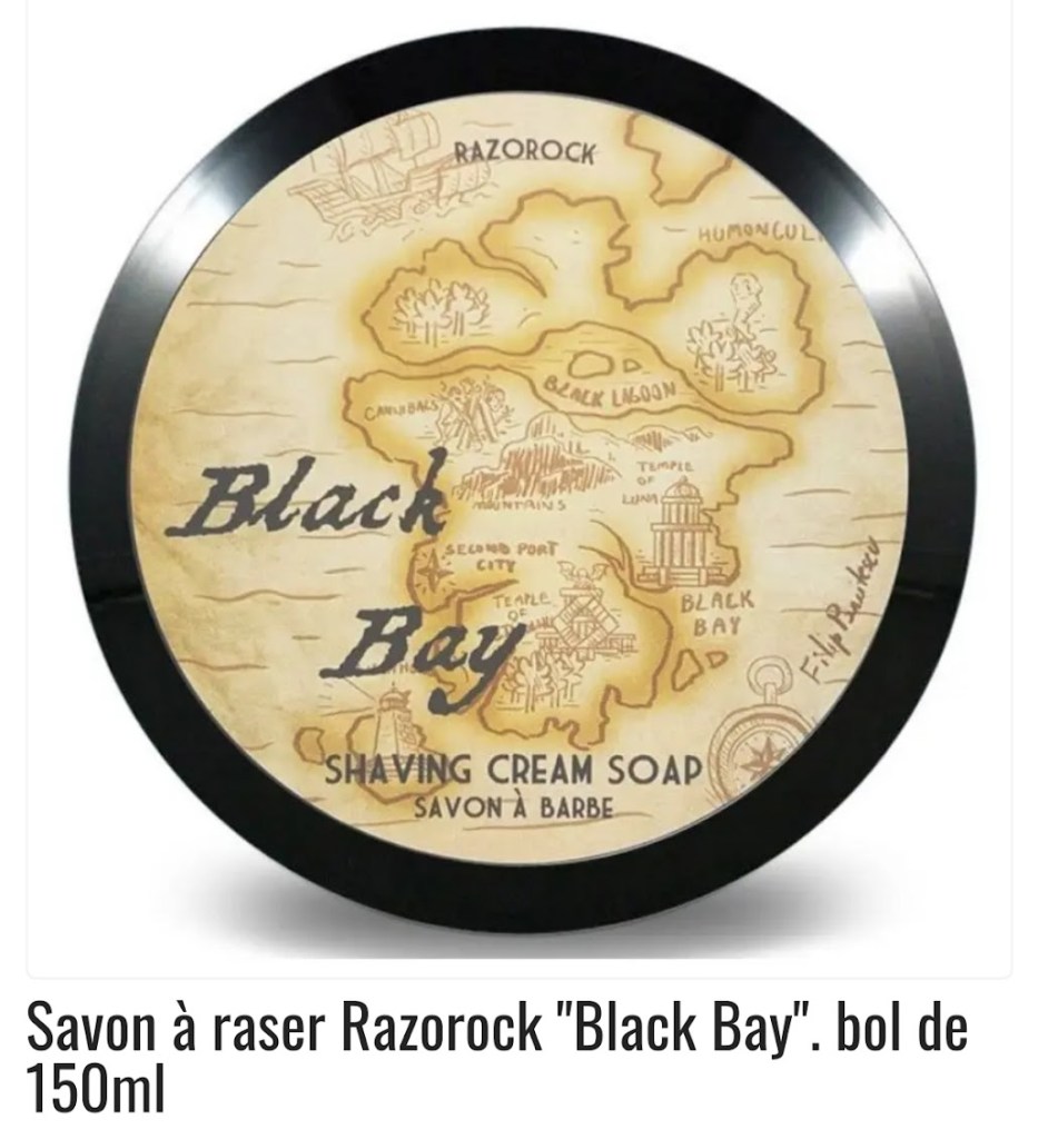 Savon à raser Razorock Black Bay bayrum chez MoonsTomp shop