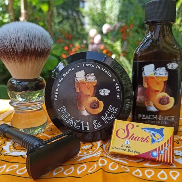 Après-rasage Peach & Ice Mastro Miche. Article Notes Aquatiques