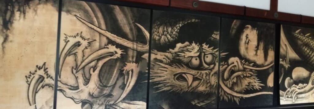 dragon de l'encens céleste temple tenryu-ji Kyoto